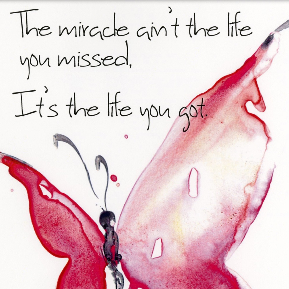 Butterfly Print in Mat from original painting by Kathy Morton Stanion - Miracle